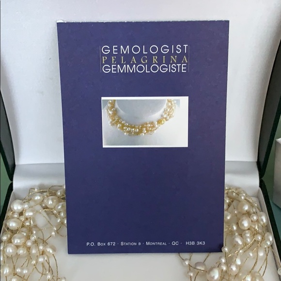 Genuine pearl multi layer necklace. NWT - Picture 5 of 5